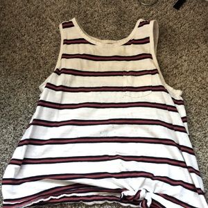 Red navy blue tank top LG 10-11